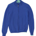 K-WAY Girls Cardigan Sweater 12-13 Years Medium Blue Lambswool Vintage K-Way and Second-Hand K-Way from Messina Hembry 