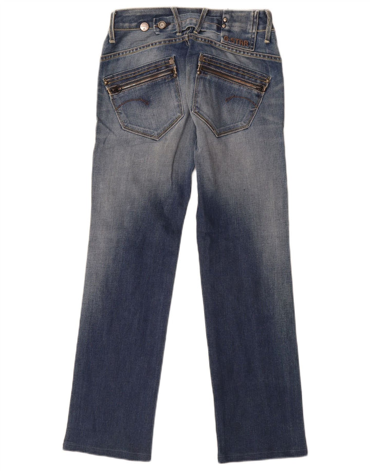 G-Star Damen Straight Jeans W24 L28 Blaue Baumwolle