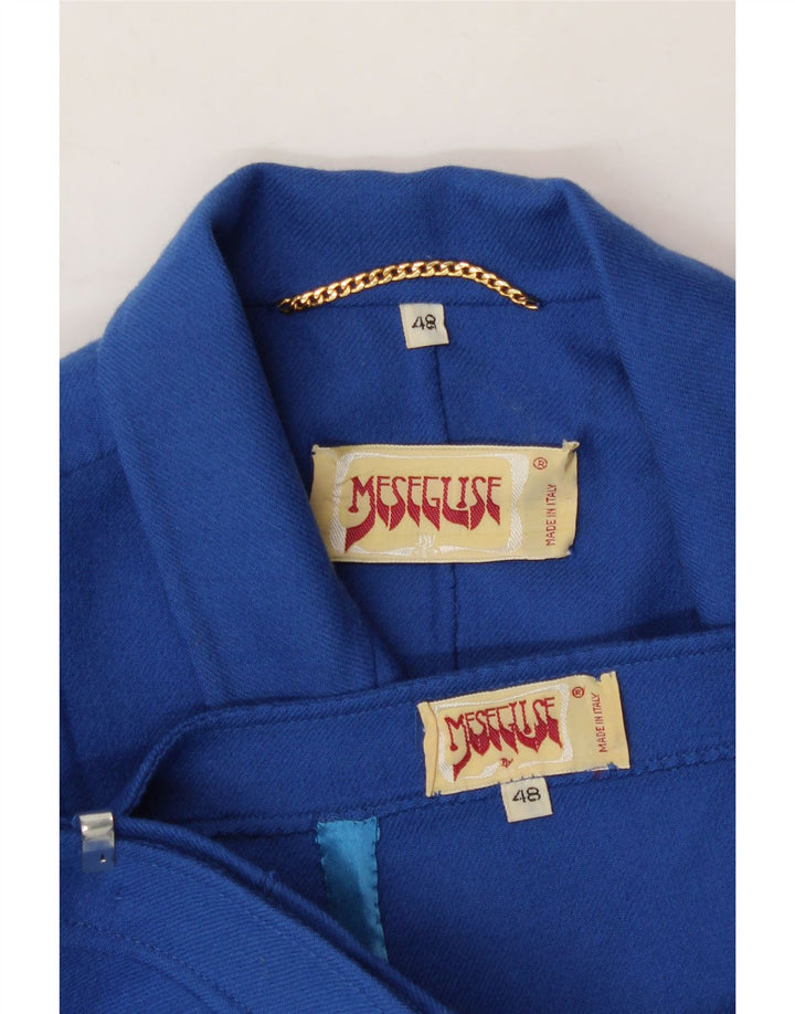 VINTAGE Womens Double Breasted 2 Piece Suit IT 48 XL W34 Blue Vintage Vintage and Second-Hand Vintage from Messina Hembry 