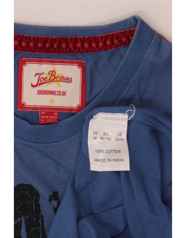 Joe Browns Herren-T-Shirt mit Grafik, mittelblaue Baumwolle