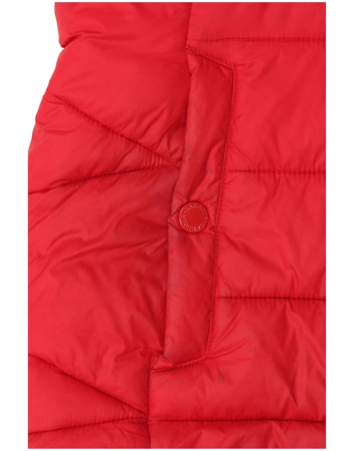 Barbour Herren gepolsterte Jacke UK 8 Small Rot Polyamid