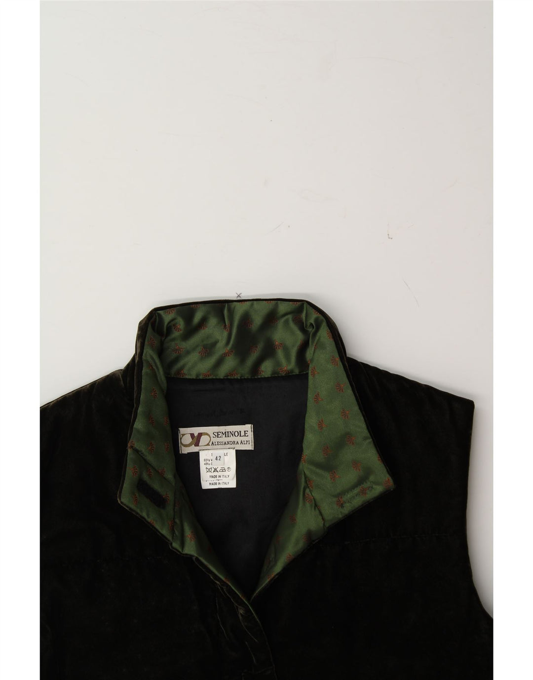 VINTAGE Womens Gilet IT 42 Medium Green Viscose Vintage Vintage and Second-Hand Vintage from Messina Hembry 
