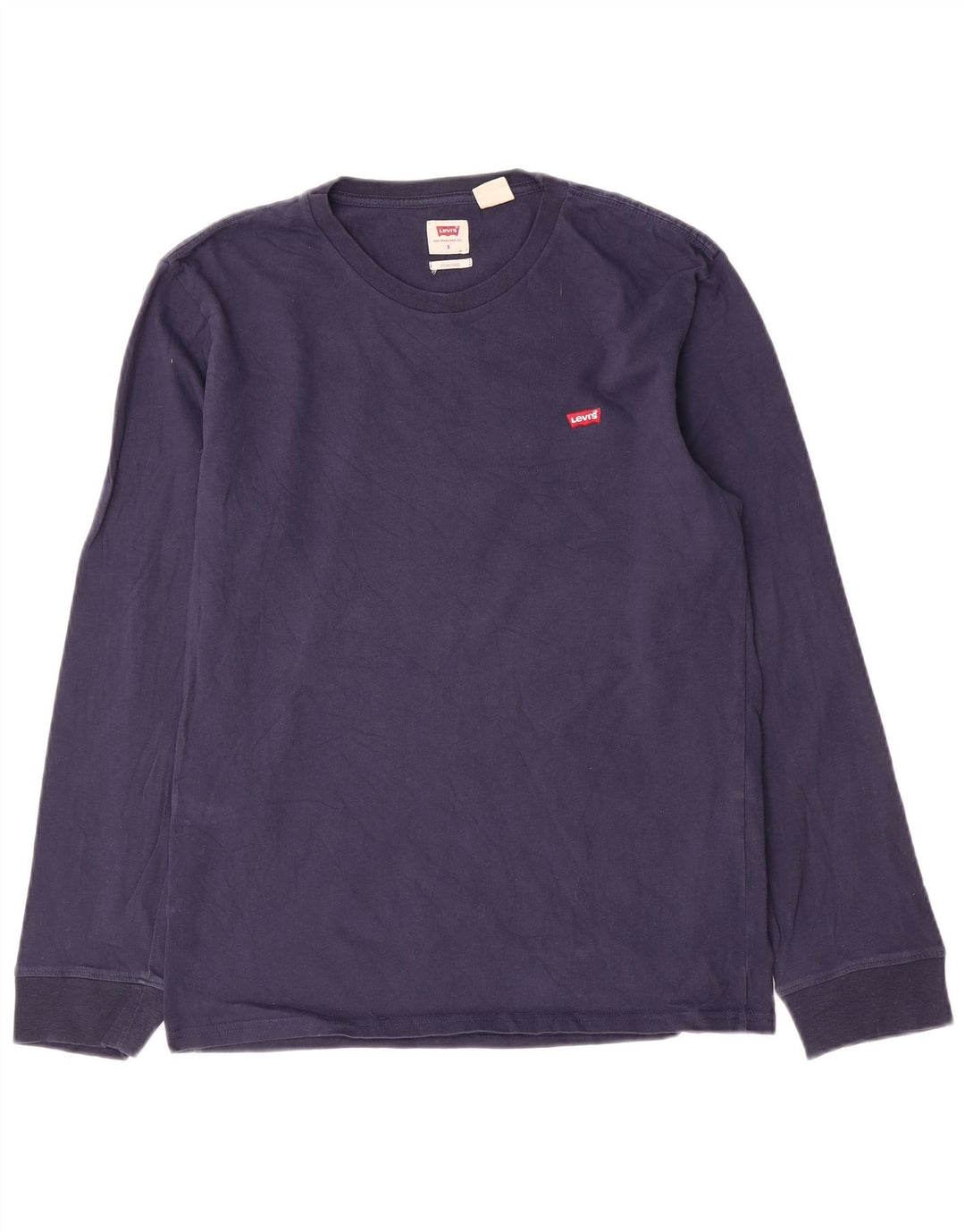 Levi's Herren-Oberteil mit Standard-Passform, langärmlig, klein, marineblau, Baumwolle