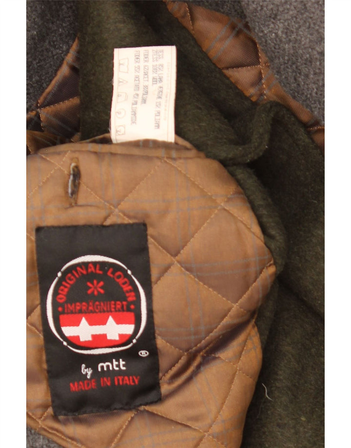 Vintage Herren Mantel UK 42 XL Khaki Wolle
