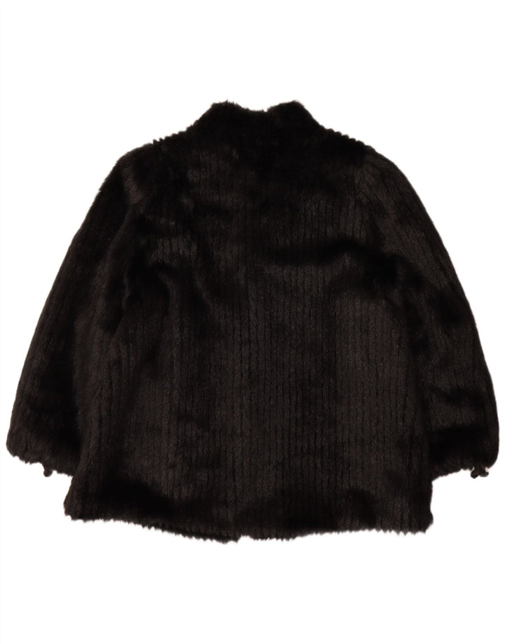 Astraka Damen Kunstpelzjacke UK 14 Medium Schwarz Acryl