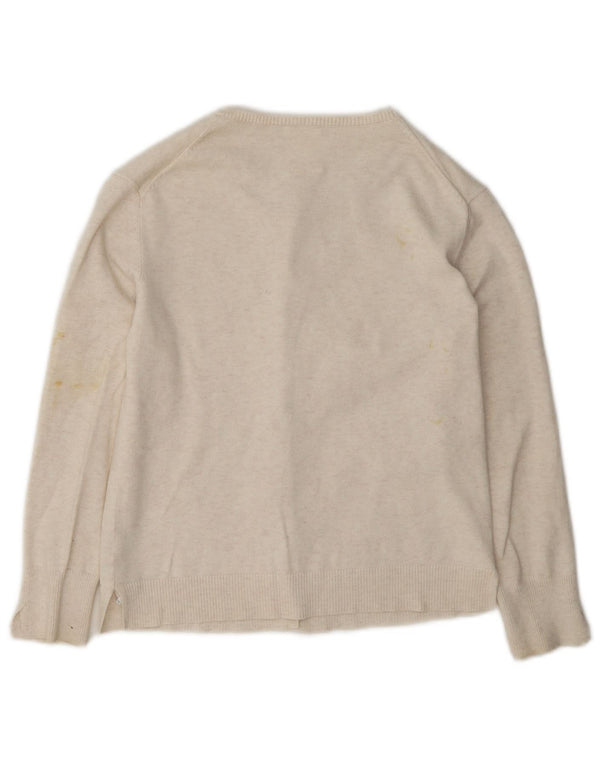 Strickjacke für Mädchen von Zara, 7–8 Jahre, aus weißer Baumwolle