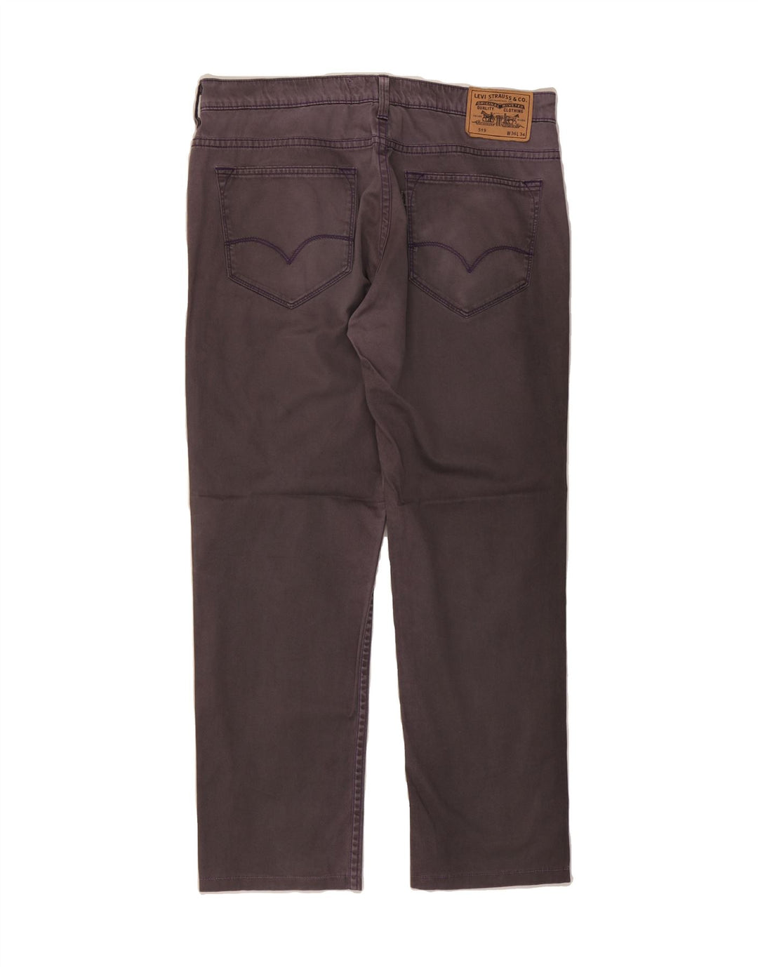 LEVI'S Mens 519 Straight Jeans W36 L29 Purple Vintage Levi's and Second-Hand Levi's from Messina Hembry 