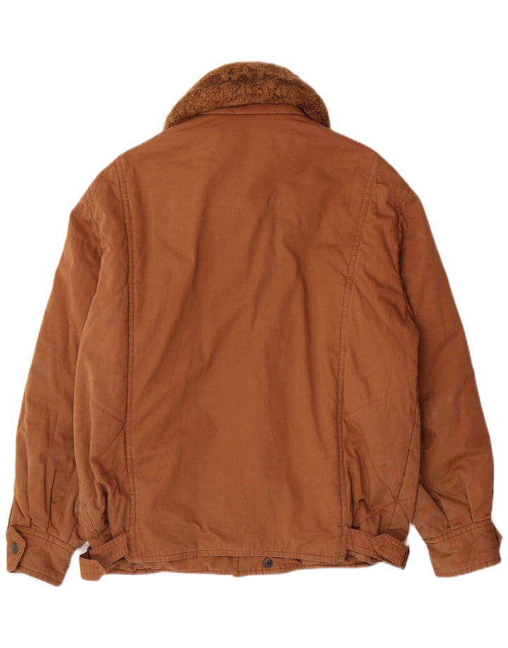 MONTEDORO Herren-Militär-Bomberjacke IT 52 XL, braune Baumwolle