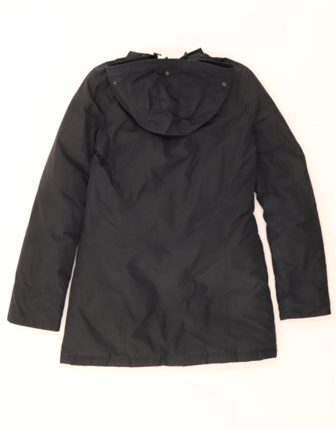 WOOLRICH Womens Hooded Padded Coat UK 6 XS Navy Blue Polyester Vintage Woolrich and Second-Hand Woolrich from Messina Hembry 