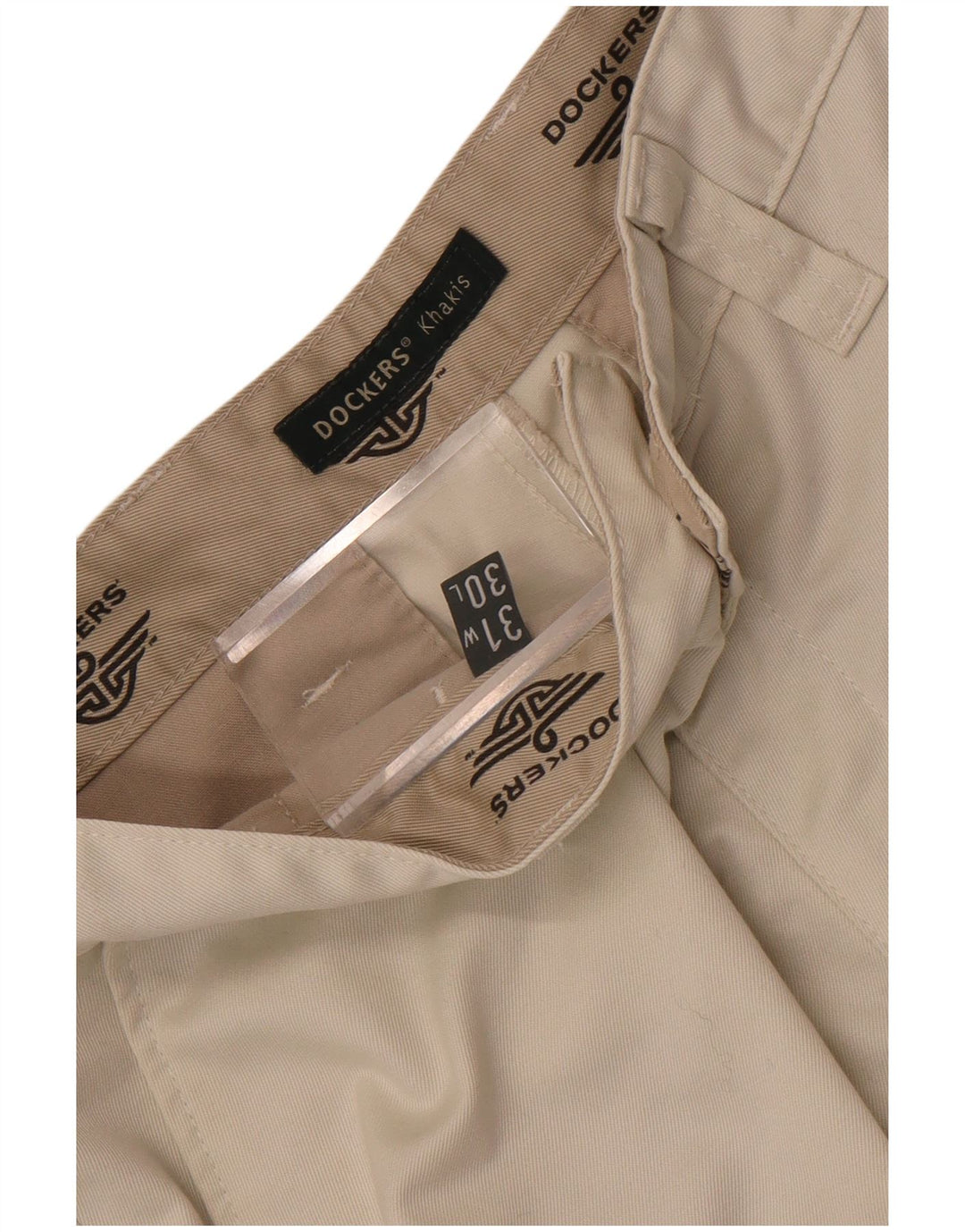 Dockers Herren Khakis Straight Chino Hose W31 L30 Off White