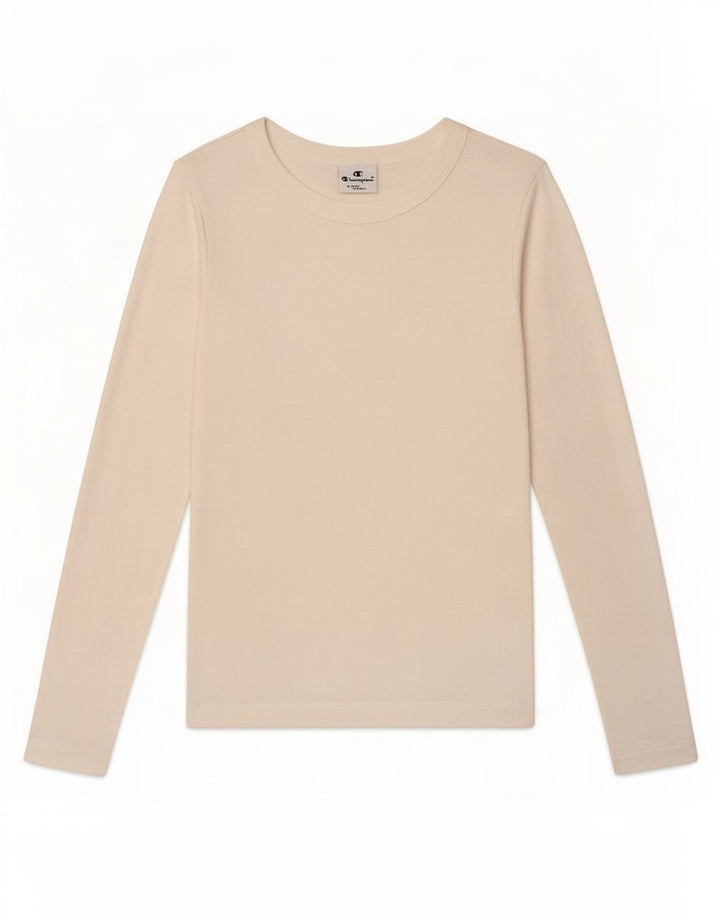 Champion Damen Top Langarm UK 6 XS Weiß