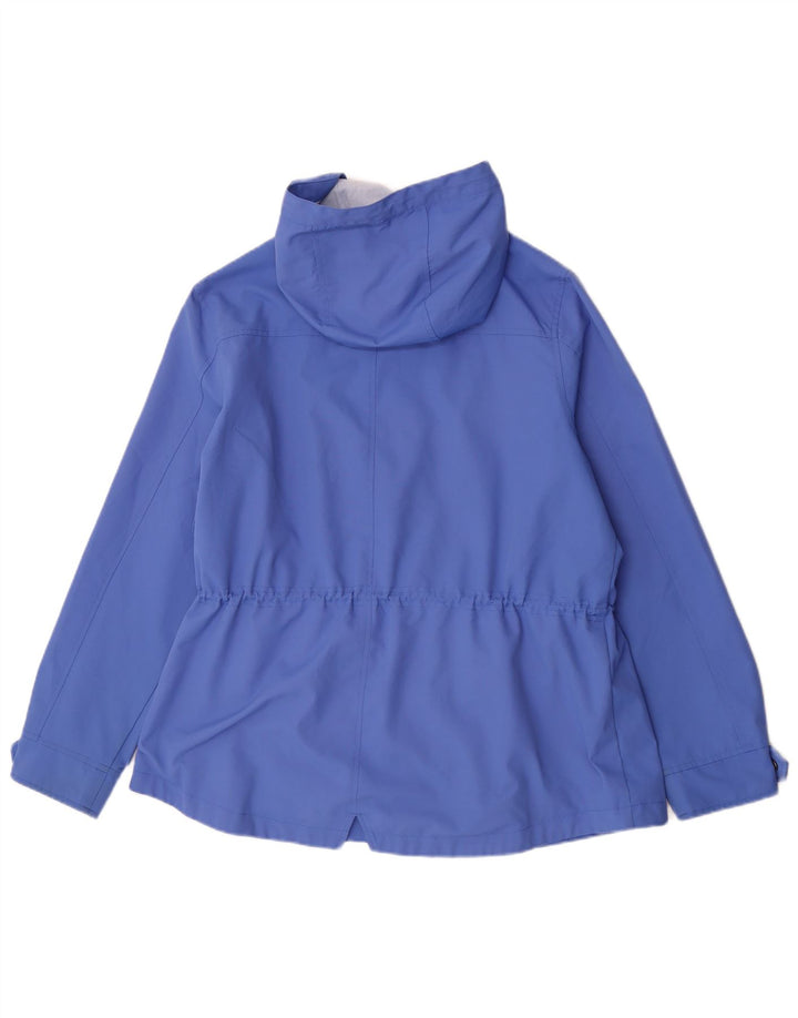 Crew Clothing Damen-Regenjacke mit Kapuze, UK 16, Größe L, Blau, Polyester