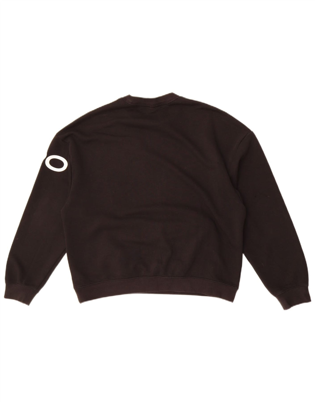 Nike Womens Graphic Oversized Sweatshirt Pullover UK 10 Small Schwarz Baumwolle