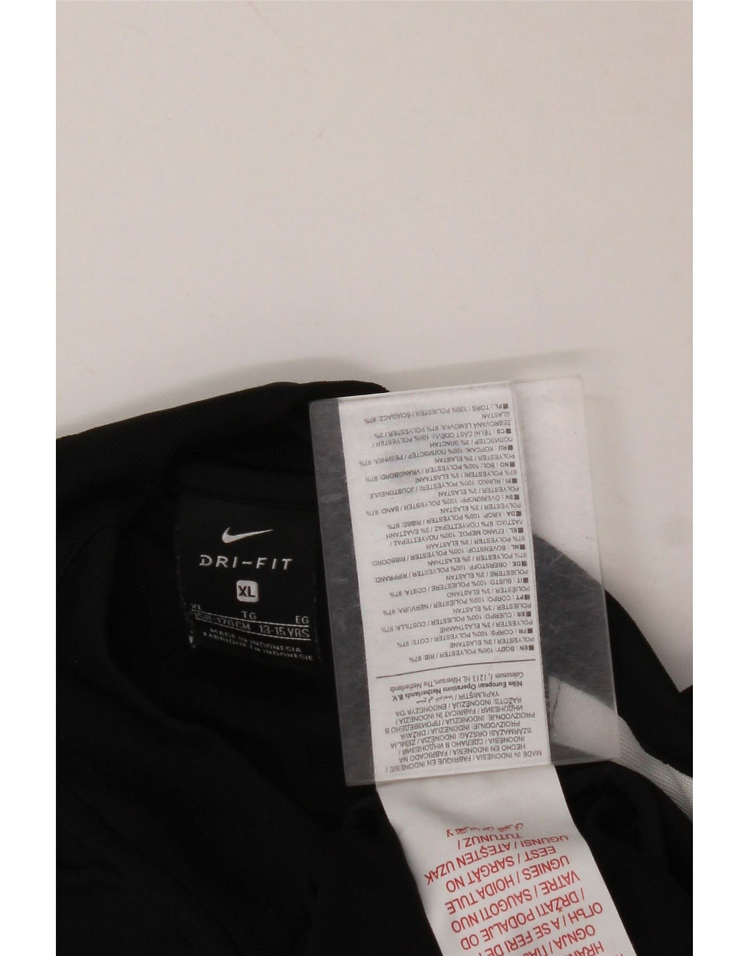 NIKE Dri-Fit-Trainingsanzug-Top-Jacke für Jungen, 13–14 Jahre, XL, Schwarz, Farbblock