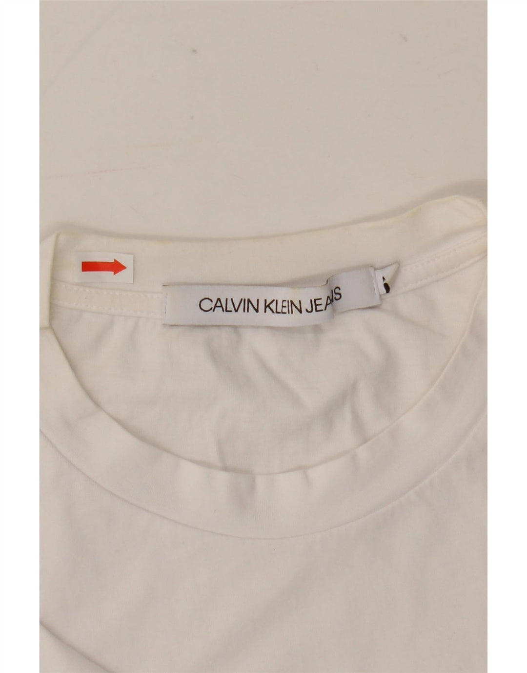 Calvin Klein Jeans Herren-T-Shirt mit Grafik, mittelweiße Baumwolle