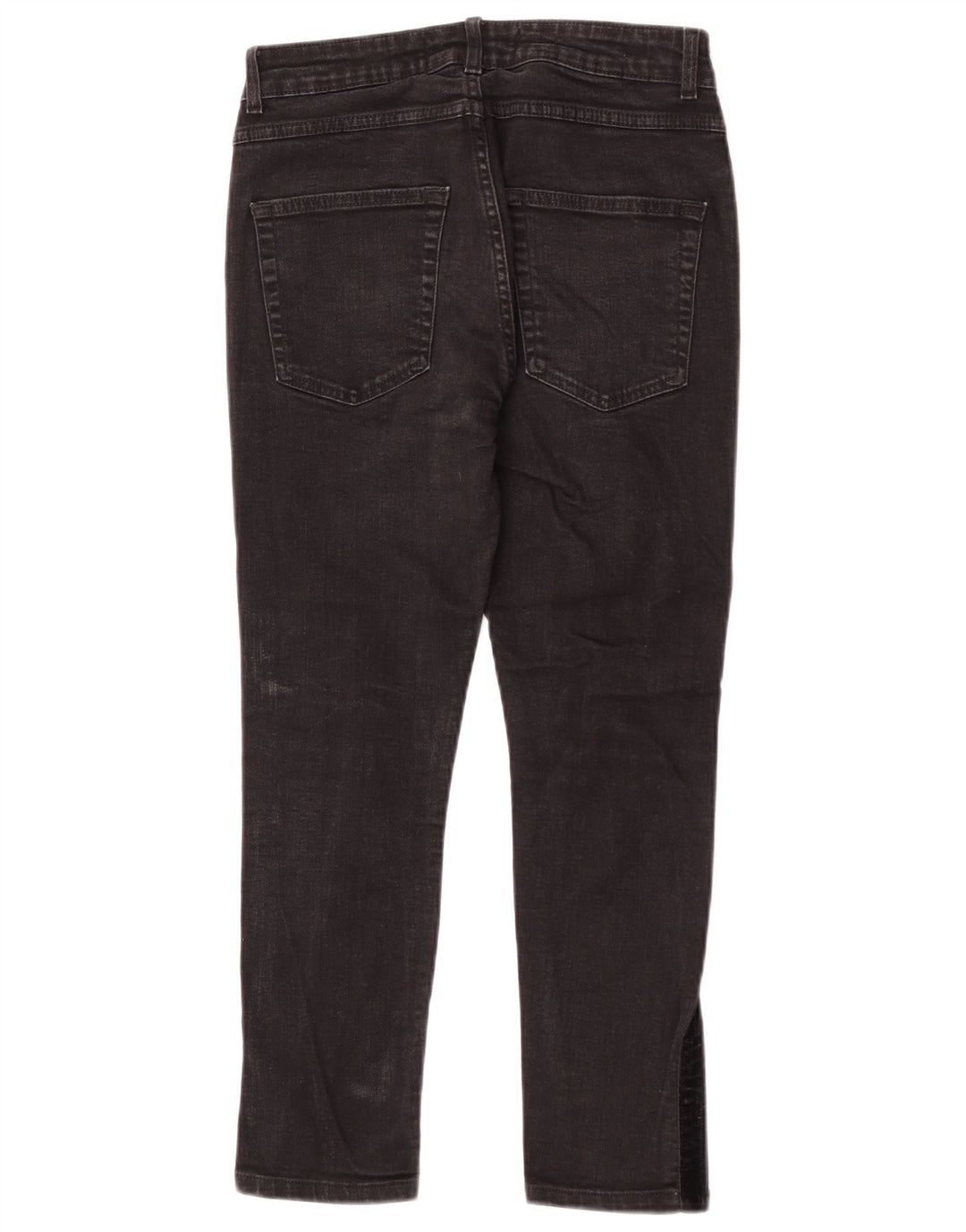Zara Herren-Jeans, kurz geschnitten, EU 38, Größe S, W30, L24, Schwarz, Farbblock