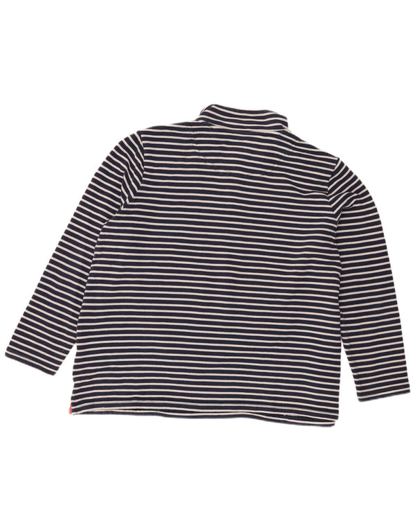 Joules Damen-Sweatshirt mit Reißverschluss am Hals, UK 18, XL, Marineblau, gestreift, Baumwolle