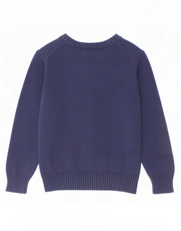 Polo Ralph Lauren Baby-Jungen-Pullover mit V-Ausschnitt, 18–24 Monate, Marineblau