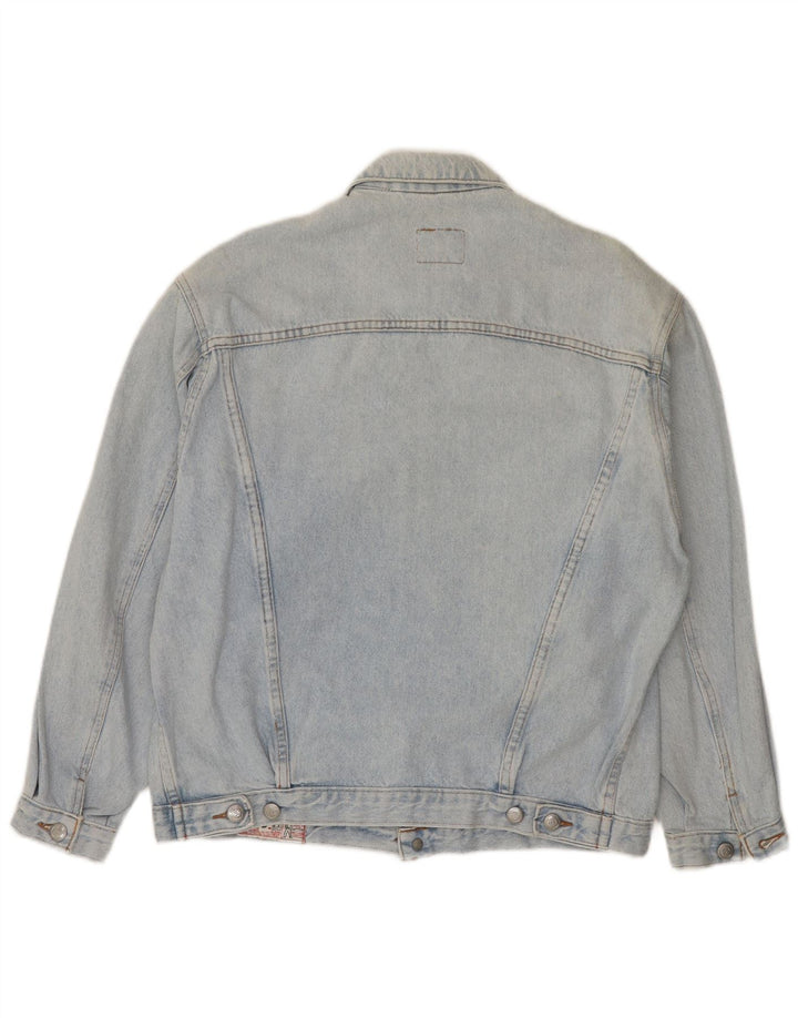 RIFLE Herren Jeansjacke UK 40 Große blaue Baumwolle