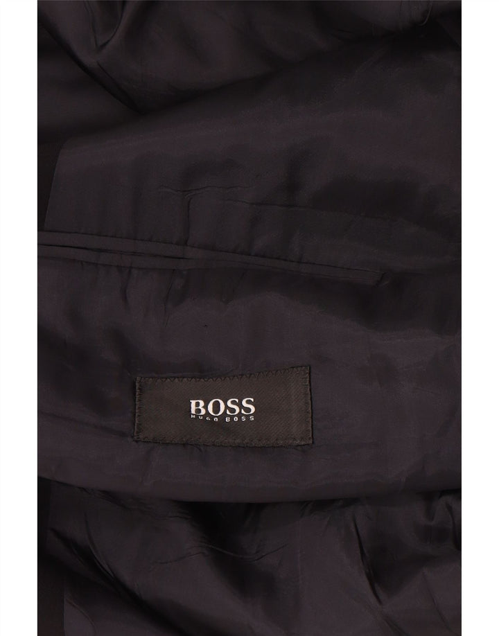 Hugo Boss Herren-Blazer mit 3 Knöpfen, EU 54, 2XL, marineblaue Schurwolle