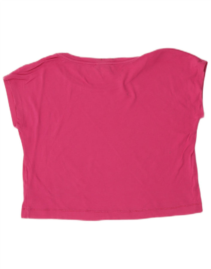 Max & Co. Damen Crop T-Shirt Top UK 14 Mittelrosa