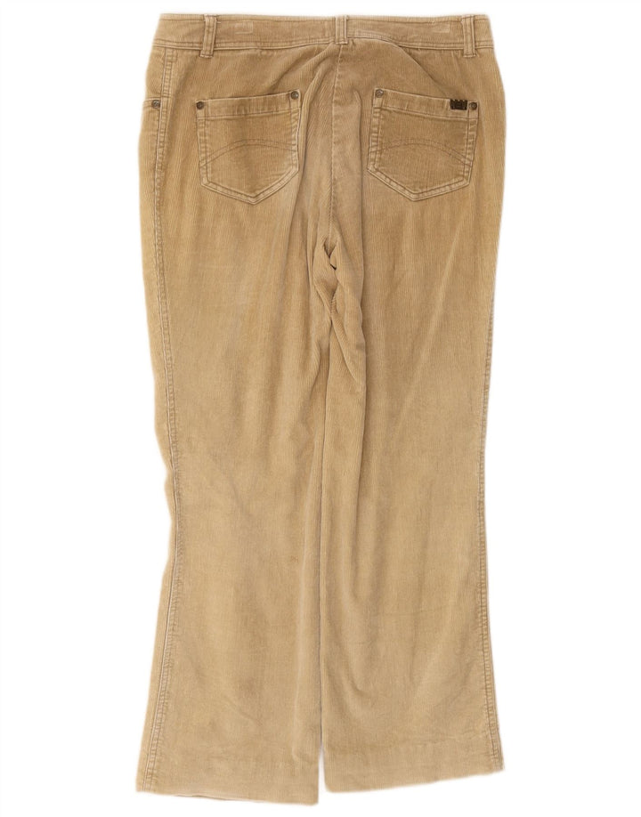 Sergio Tacchini Damen Bootcut-Cordhose IT 42 Medium W32 L26 Beige