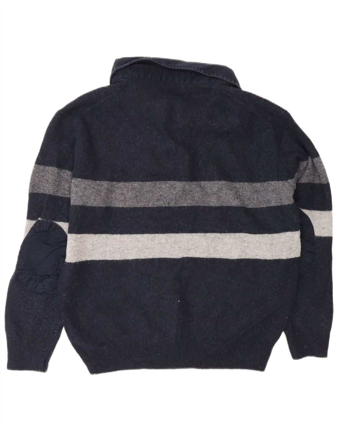 Marks & Spencer Herren-Pullover „Harbor“ mit Polokragen, Blau, Größe L, Marineblau