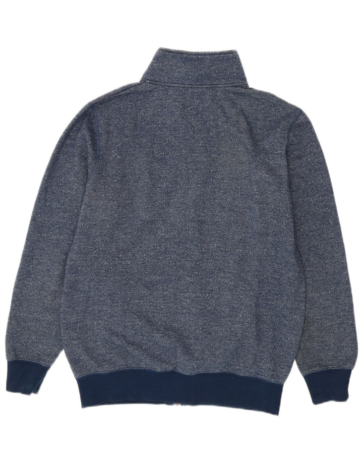 Jack & Jones Herren-Trainingsanzugoberteil, große marineblaue gesprenkelte Baumwolle