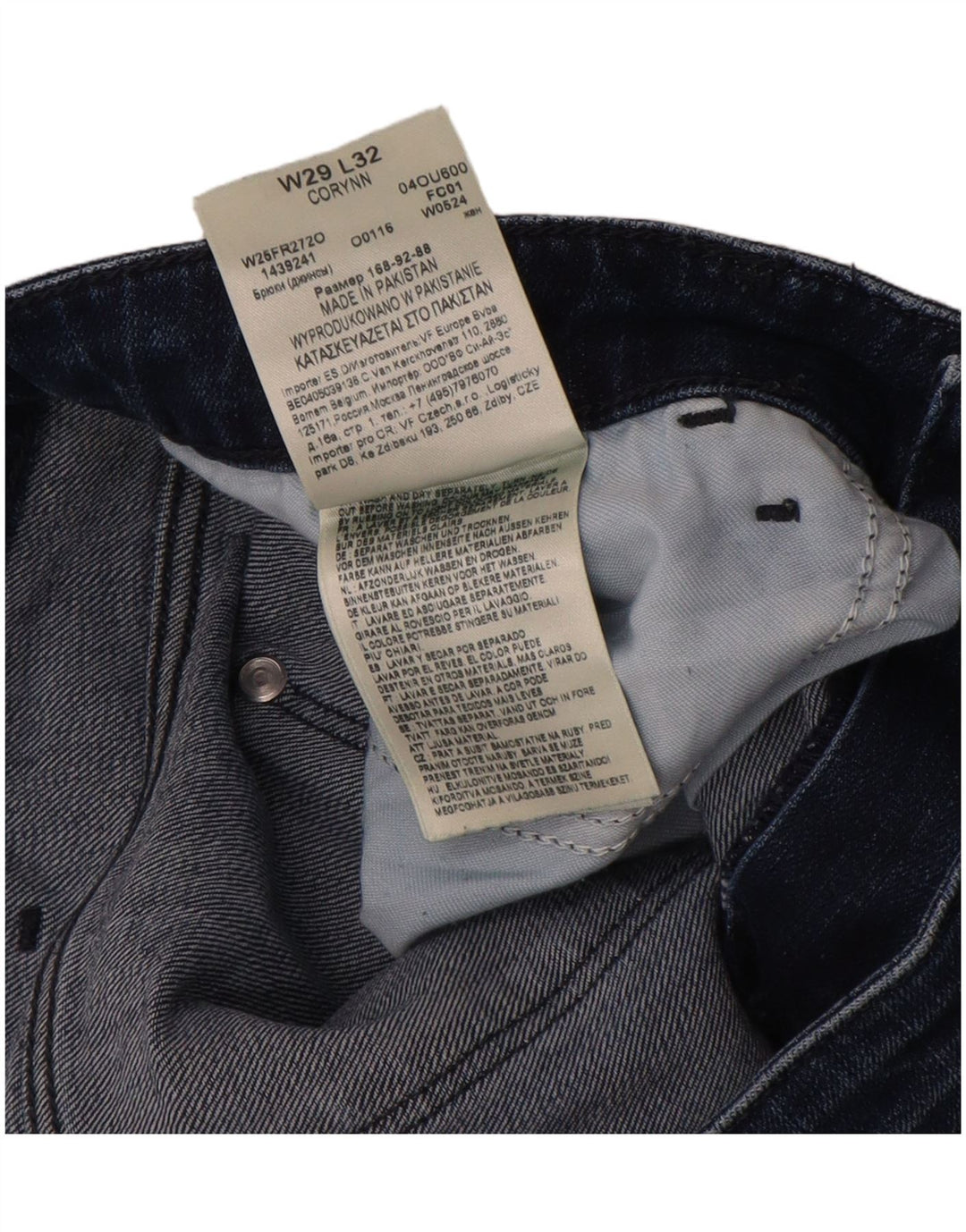 Wrangler Damen Corynn Slim Jeans W29 L32 Marineblau Baumwolle