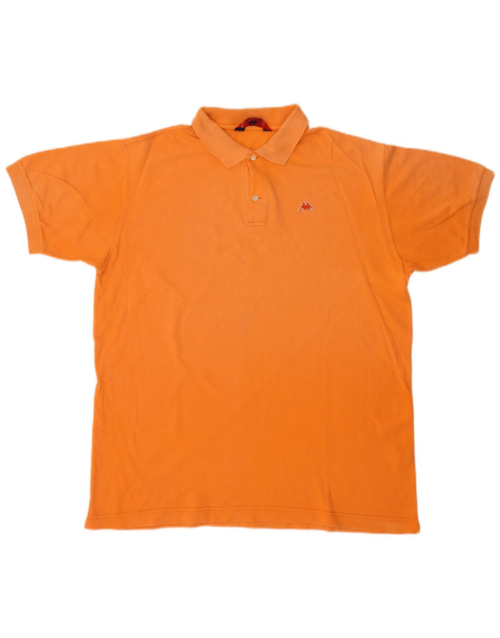 Kappa Herren Poloshirt XL Orange Baumwolle