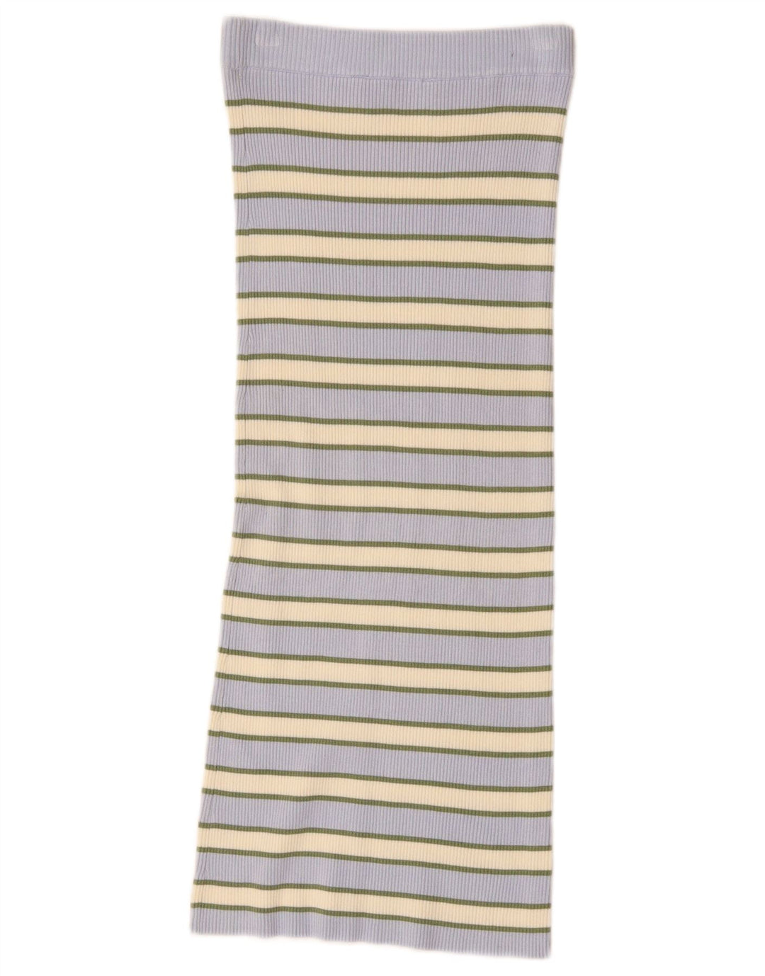 Zara Damen-Strickrock, gerade, Größe S, W26, blau gestreift