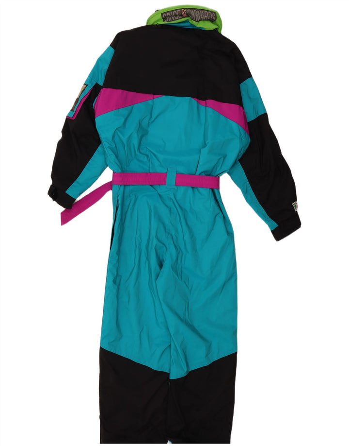 Colmar Herren-Skioverall mit lockerer Passform, IT 50, mittelblaues Colourblock-Polyamid