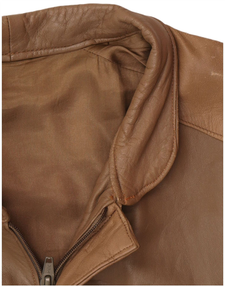 Vintage Herren Lederjacke UK 38 Mittelbraun