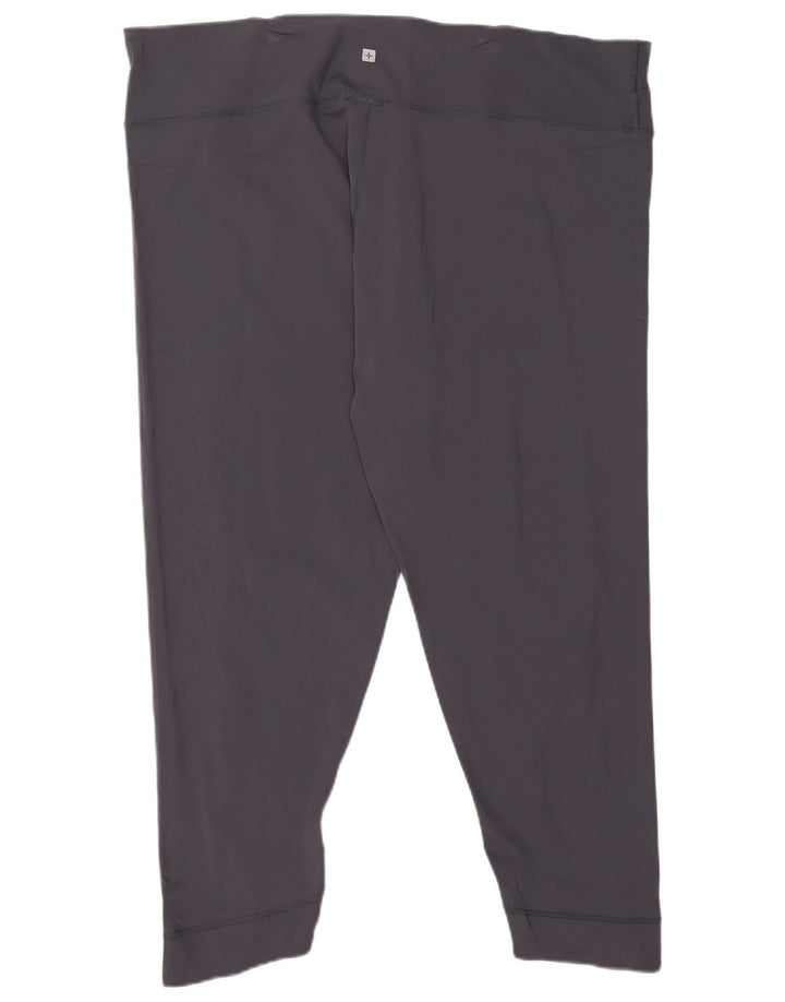 Mountain Warehouse Crop-Leggings für Damen, US 24 4XL, graues Nylon