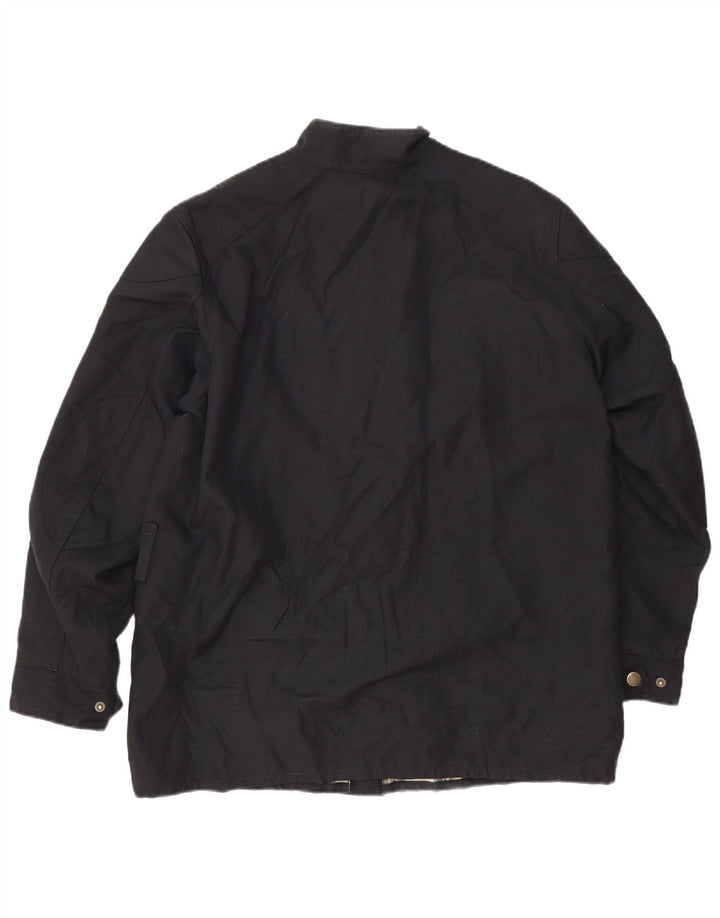 BELSTAFF Herren-Utility-Jacke UK 38 Mittelschwarze Baumwolle