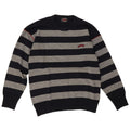 Paul & Shark Herren-Pullover mit Rundhalsausschnitt, mittleres Marineblau gestreift