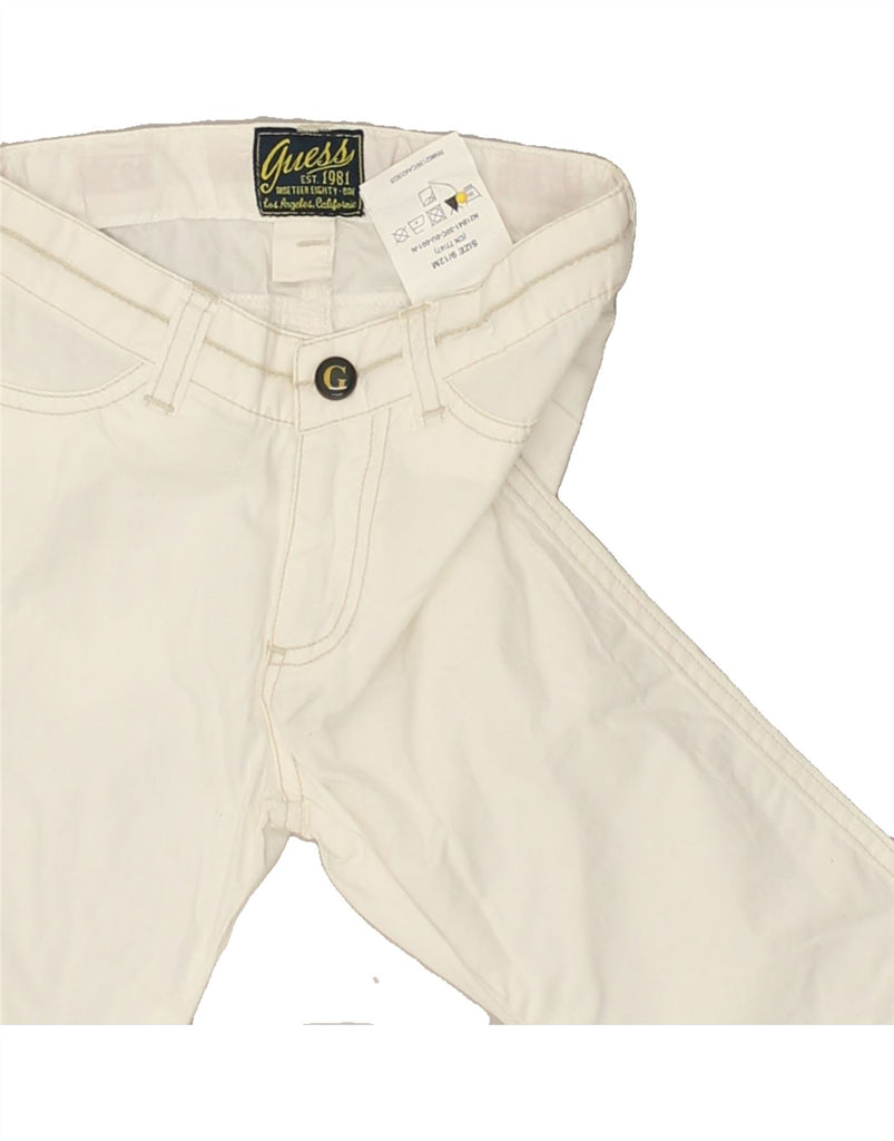 GUESS Baby Boys Slim Casual Shorts 9-12 Months W19 L11 White Check Cotton | Vintage Guess | Thrift | Second-Hand Guess | Used Clothing | Messina Hembry 