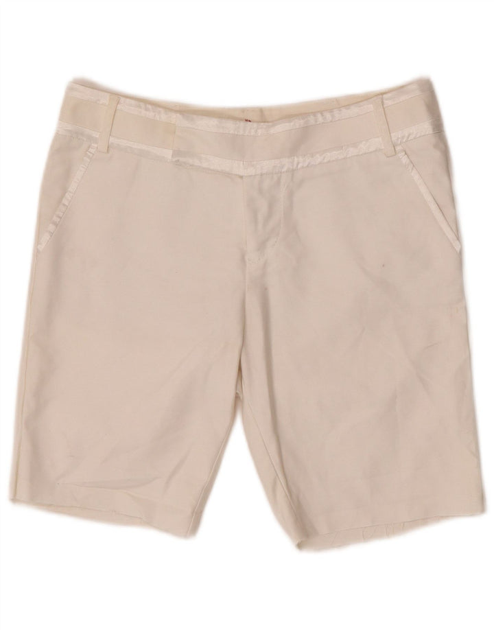Tommy Hilfiger Damen Chinoshorts W30 mittelweiße Baumwolle