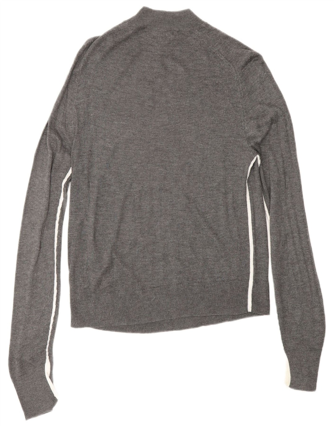 ZARA Damen-Pullover mit Rollkragen, UK 12, mittelgraue Viskose