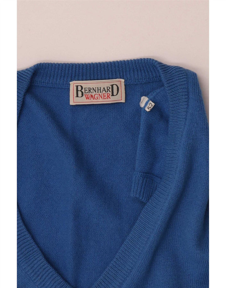 Bernhard Wagner Herren Weste Tank Top IT 52 Large Blau
