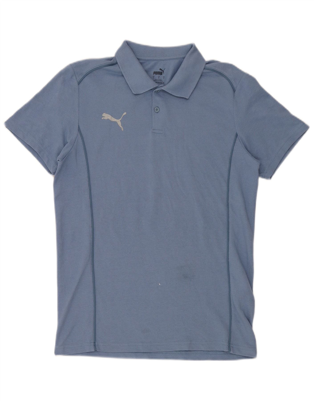 Puma Herren Kurzarm-Poloshirt mit normaler Passform, Größe S, Blau, Baumwolle