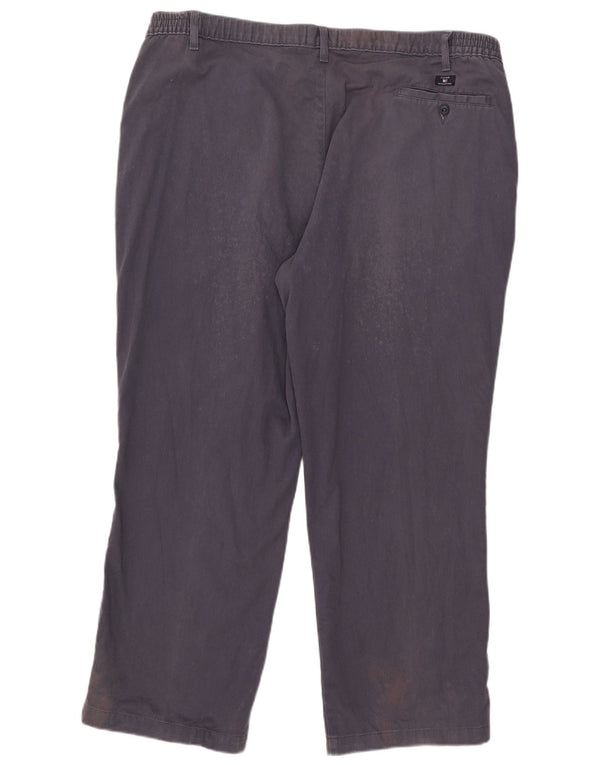 Marks & Spencer Herren Blue Harbor Pegged Chinohose W44 L29 Marineblaue Baumwolle