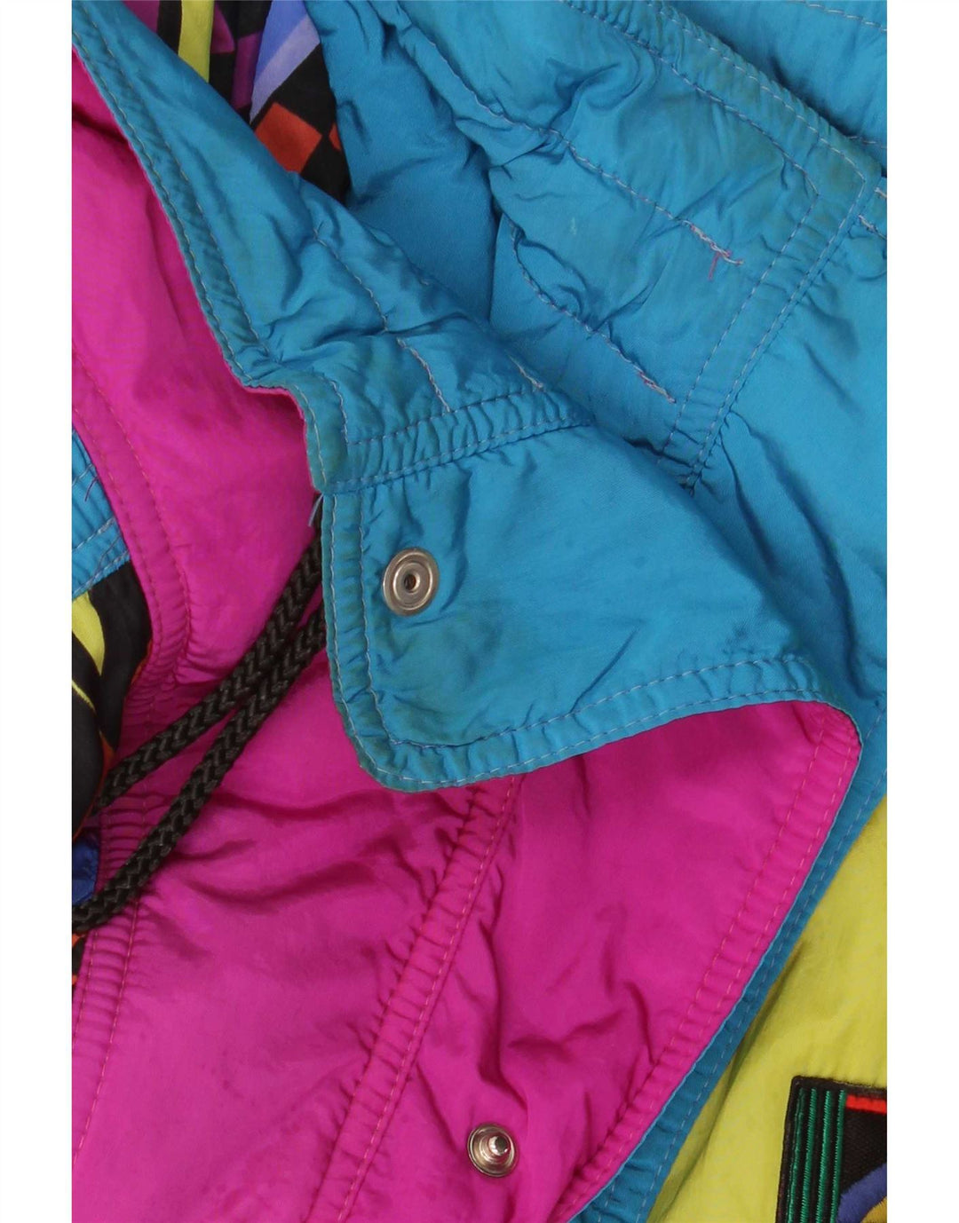 Silvy Herren-Skijacke mit lockerer Passform, IT 48, mittelgroß, mehrfarbig, Farbblock