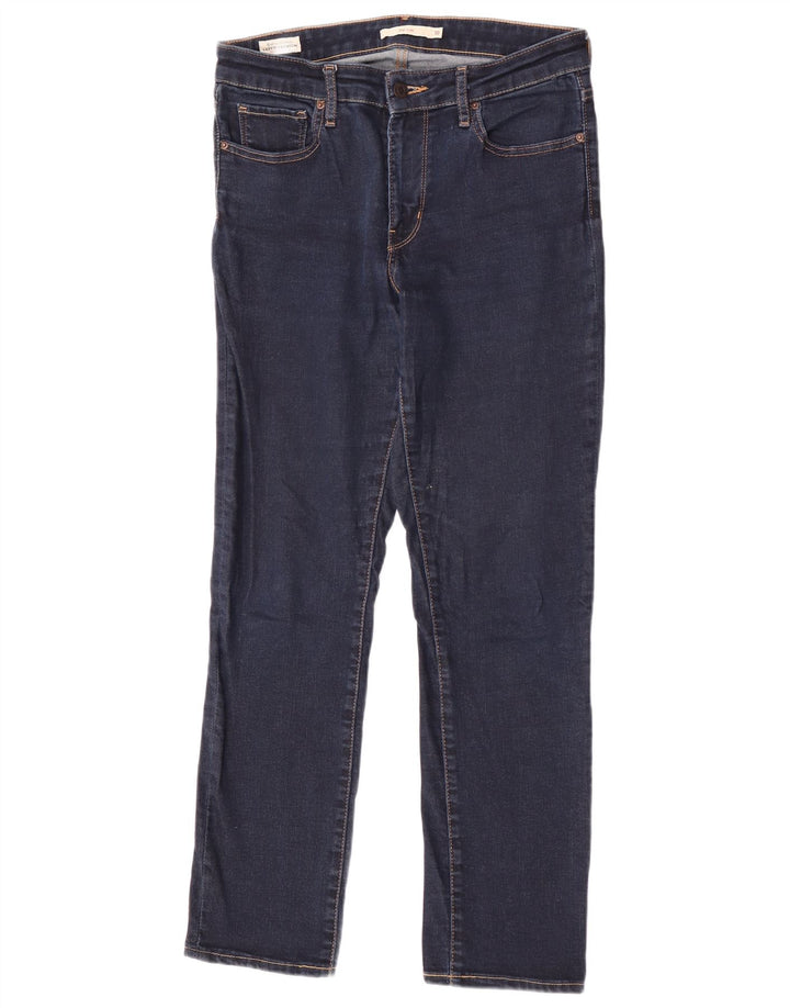 Levi's Damen 712 Slim Jeans W30 L32 Marineblau Baumwolle