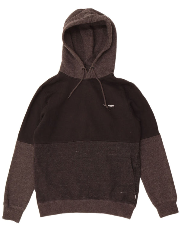 Volcom Herren-Kapuzenpullover, Größe S, Schwarz, Colourblock-Baumwolle