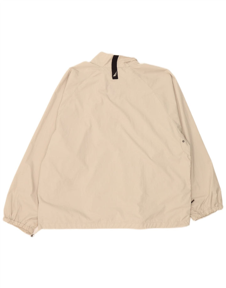 Nautica Herren-Pullover-Trainingsanzug, Oberteil, Jacke, groß, beige, Polyester