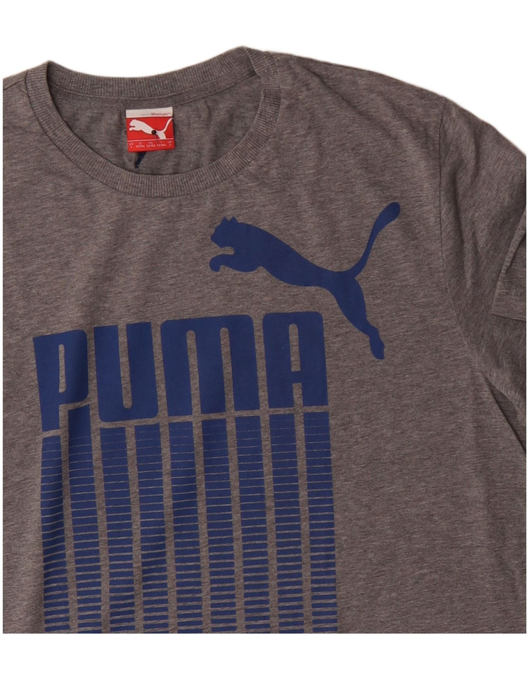 Puma Herren-T-Shirt mit Grafik, groß, aus grauer Baumwolle