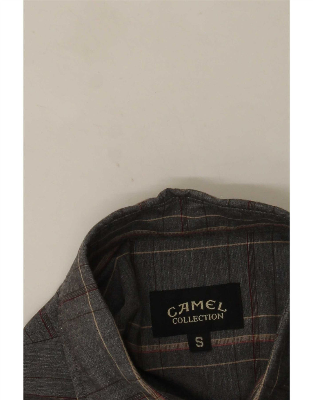 Camel Active Herrenhemd, klein, grau kariert