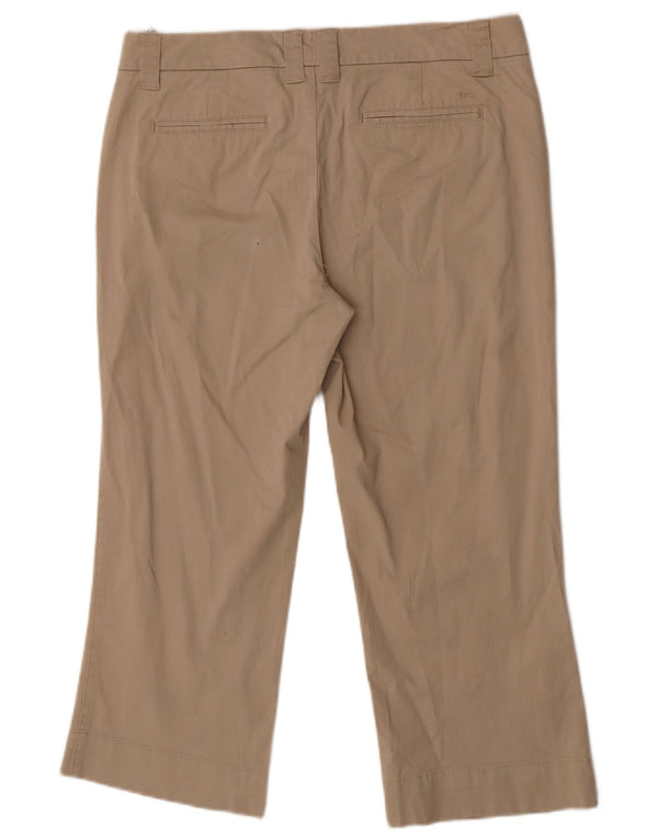 Tommy Hilfiger Damen-Hose, kurz geschnitten, US 10, Größe L, W34, L24, Beige, Baumwolle