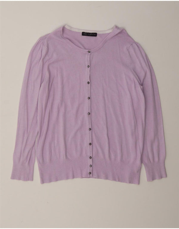 Marks & Spencer Damen-Cardigan-Pullover UK 16 Large Lila Viskose